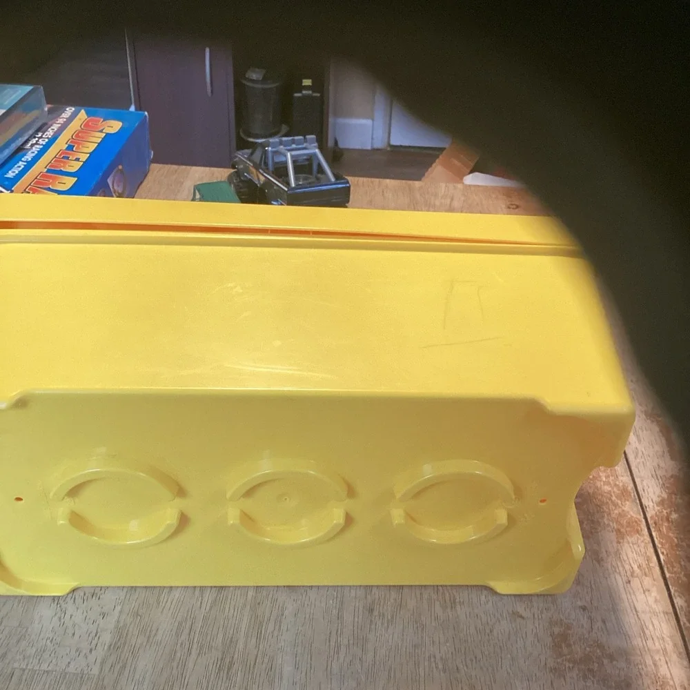 Lego Yellow Brick Storage Case 8 Stud Plastic Bin Box EMPTY 14
